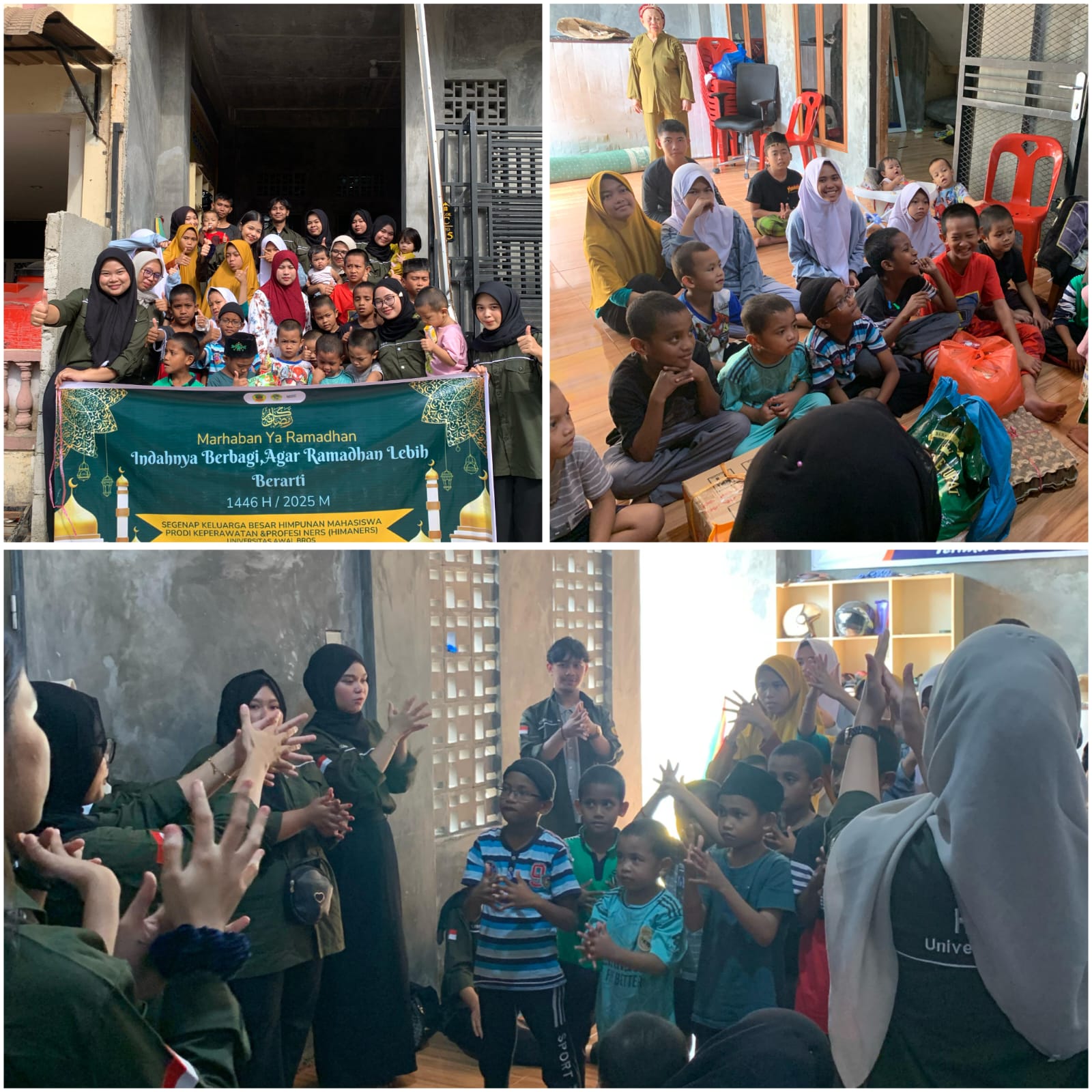 Mahasiswa Keperawatan Universitas Awal Bros Gelar Bakti Sosial Ramadhan di Panti Asuhan Rezky Ilahi