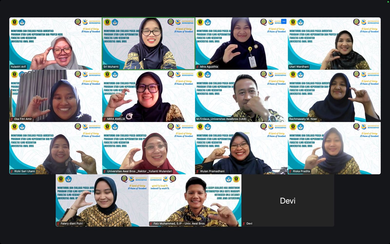 Monev Pasca  Akreditasi Prodi S1  Ilmu Keperawatan dan Ners Universitas Awal Bros