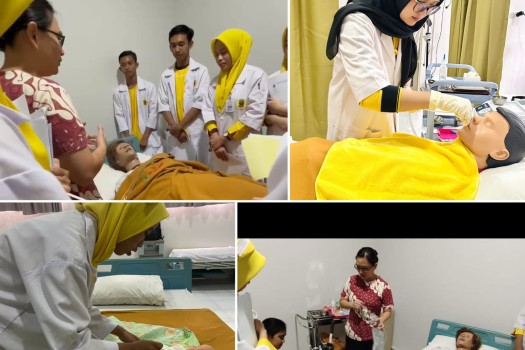 Mahasiswa S1 Ilmu Keperawatan Universitas Awal Bros Lakukan Praktikum di Laboratorium Keperawatan